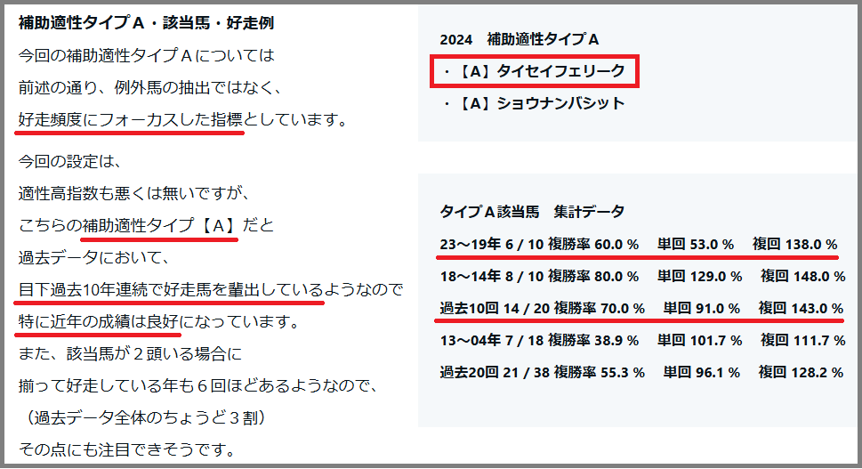 2024　アルゼンチン共和国杯　補助適性タイプＡ